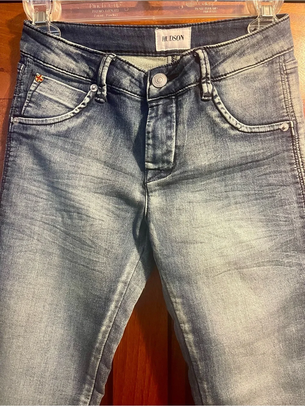 Hudson Girl’s Light Wash 5 Pocket Blue Jeans Sz 14